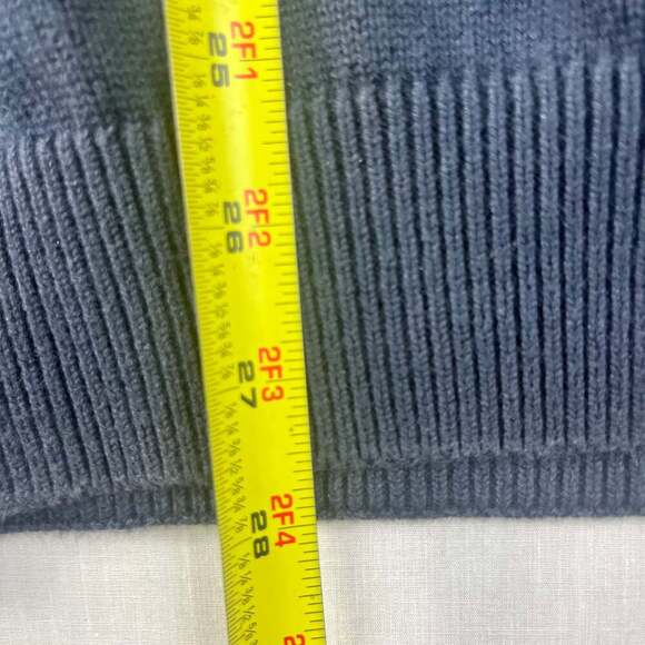 Tommy Hilfiger Vintage Golf Navy Cable Knit Sweater Vest Men's - Picture 9 of 9